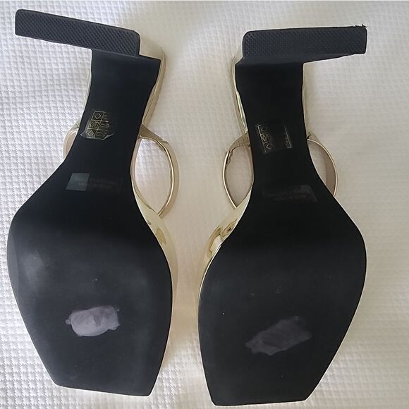 Jeffrey Campbell Hustler Platform Sandal Size 8.5 Square Toe Higheel display - Picture 13 of 16